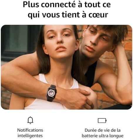 AcclaFit Montre Connectée Homme Femme avec Appels Bluetooth, Écran 1.85" HD Smartwatch Sport (140+ Modes), Cardiofréquencemètre, Moniteur de Sommeil, Étanche IP68 pour Android iOS — vue 3