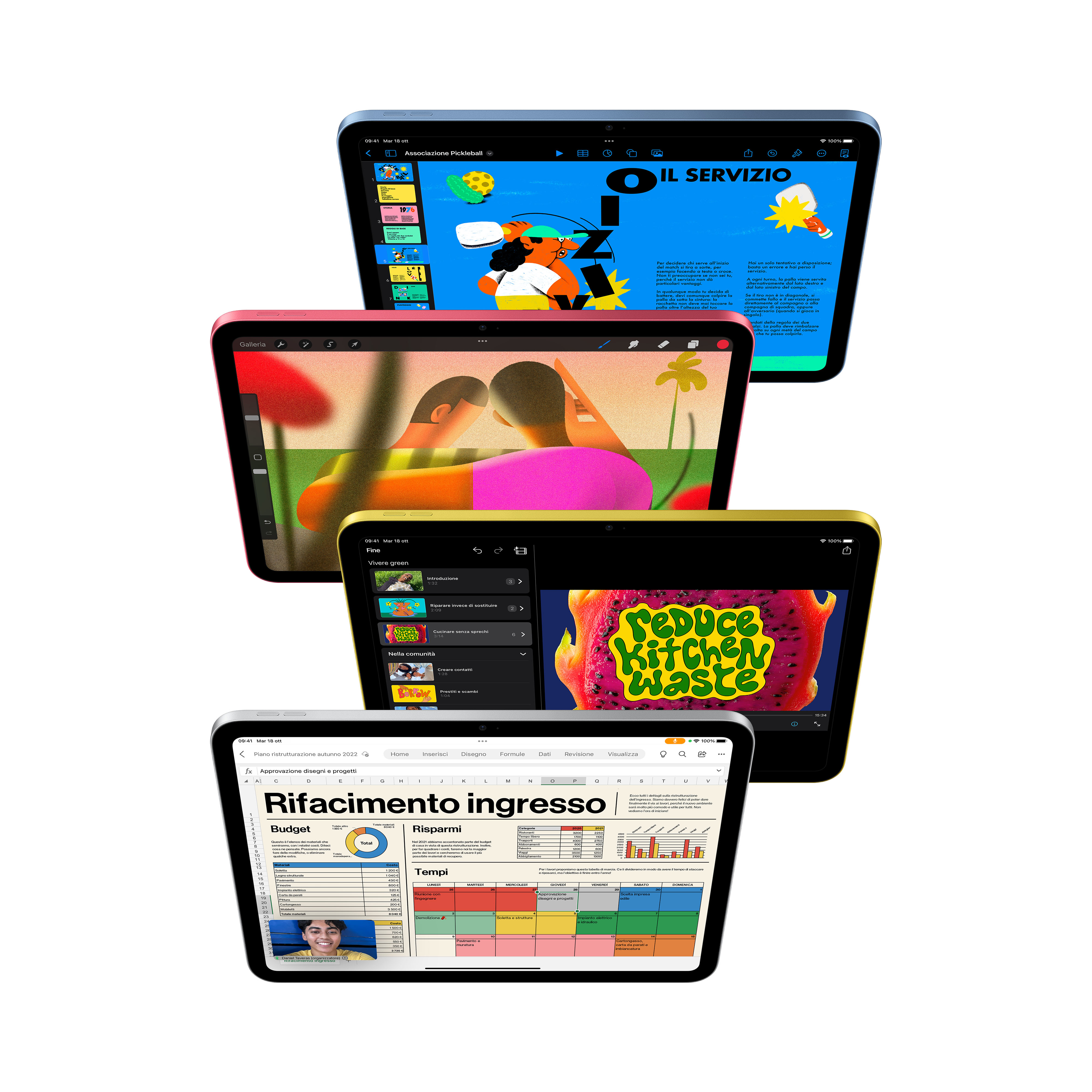 Apple iPad 256 Go 27,7 cm (10.9) Wi-Fi 6 (802.11ax) iPadOS 16 Bleu au meilleur prix — vue 3