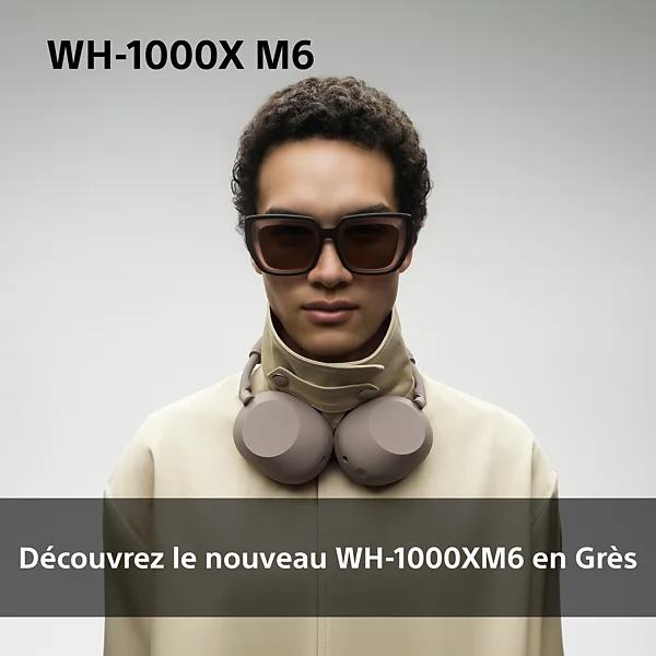 Casque SONY WH-1000XM6 IA Grès — vue 3