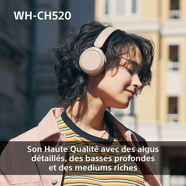 Casque SONY WH-CH520 Noir — vue 3