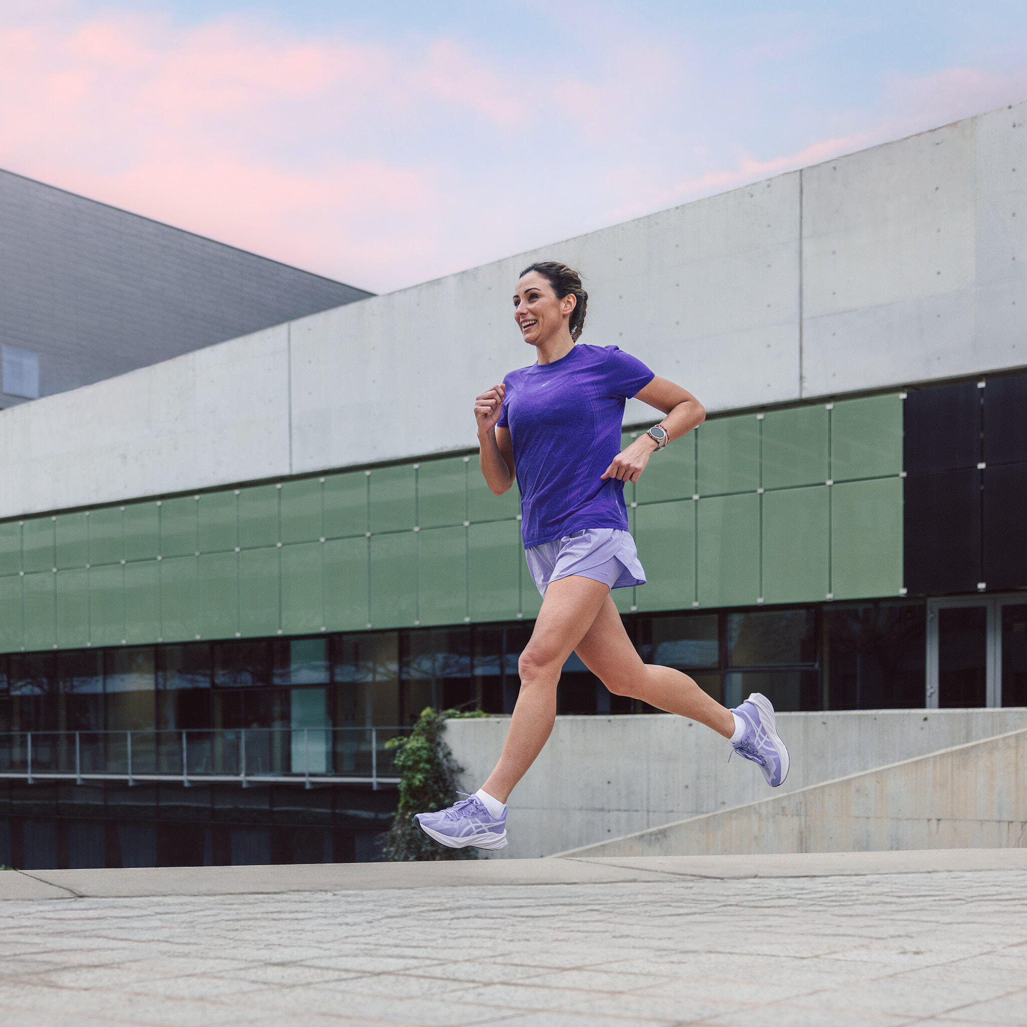 Chaussures de running femme, Asics Dynablast 5 Violet — vue 4