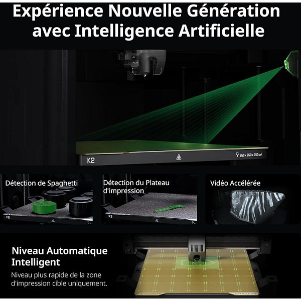 Imprimante 3D CREALITY K2 Combo Imprimante 3D,Multicolore,CFS — vue 6
