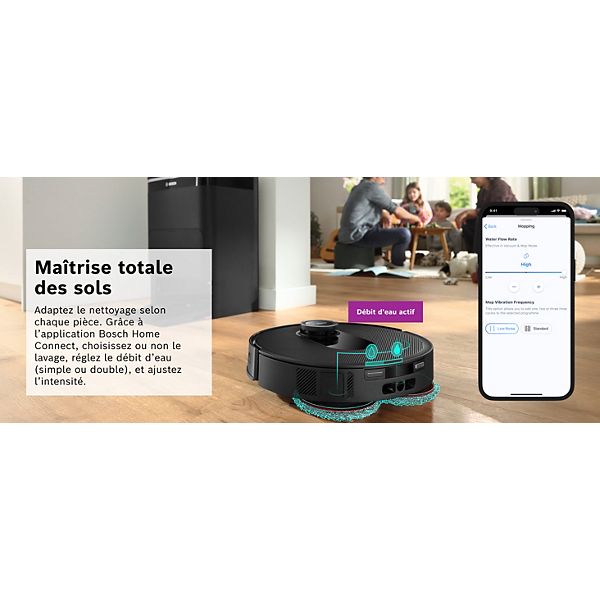 Robot Aspirateur Laveur BOSCH Spotless Max Noir — vue 4