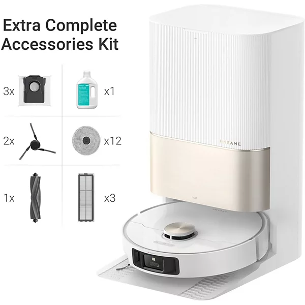 Robot Aspirateur Laveur DREAME X40 Ultra Complete blanc — vue 2