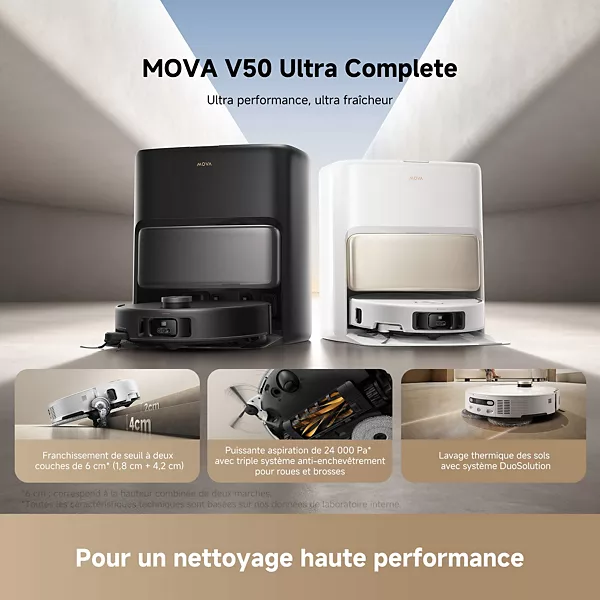 Robot Aspirateur Laveur MOVA V50 Ultra Complet — vue 3