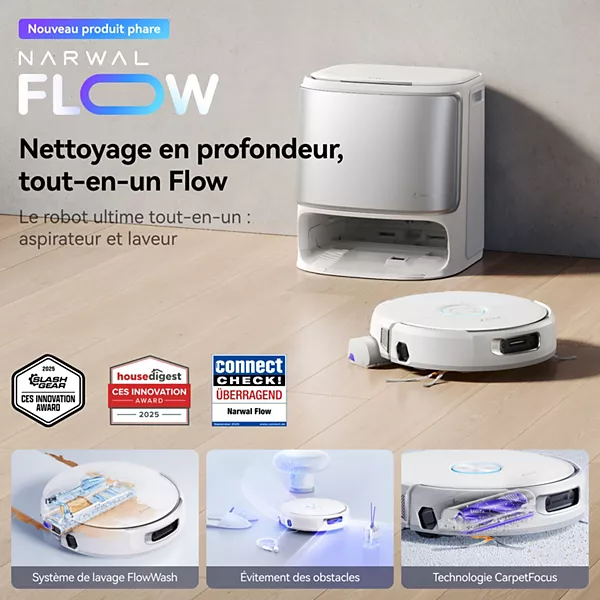Robot Aspirateur Laveur NARWAL Flow — vue 4
