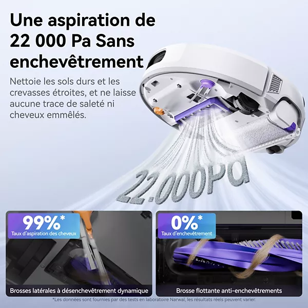 Robot Aspirateur Laveur NARWAL Flow avec kit de raccordement à l'eau — vue 3