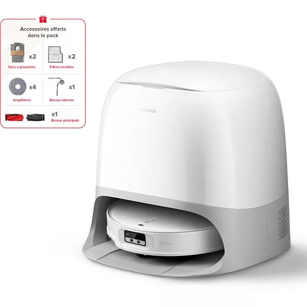 Robot Aspirateur Laveur ROBOROCK Qrevo Curv 2 ProX Blanc — vue 2
