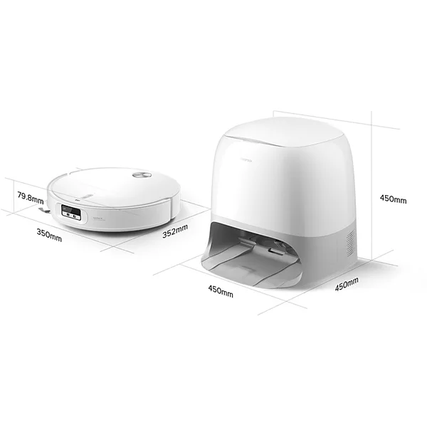 Robot Aspirateur Laveur ROBOROCK Qrevo Curv 2 ProX Blanc — vue 4