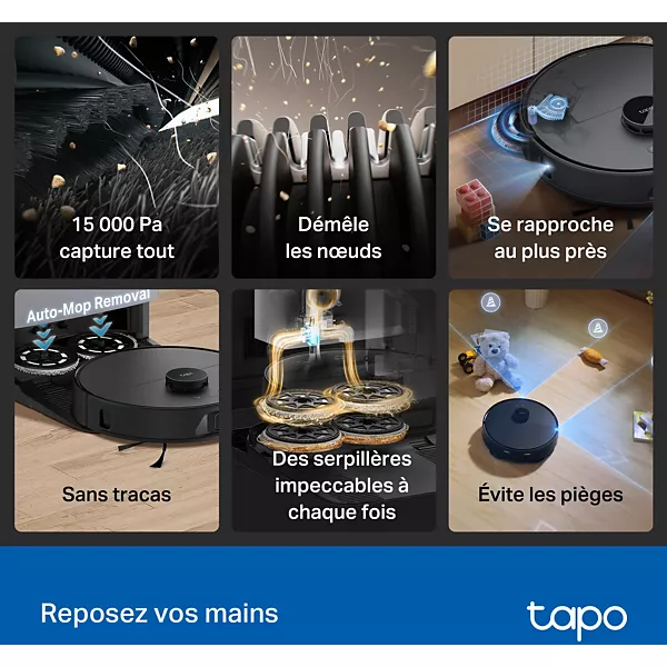 Robot Aspirateur Laveur TP-LINK Tapo RV50 Pro Omni — vue 4