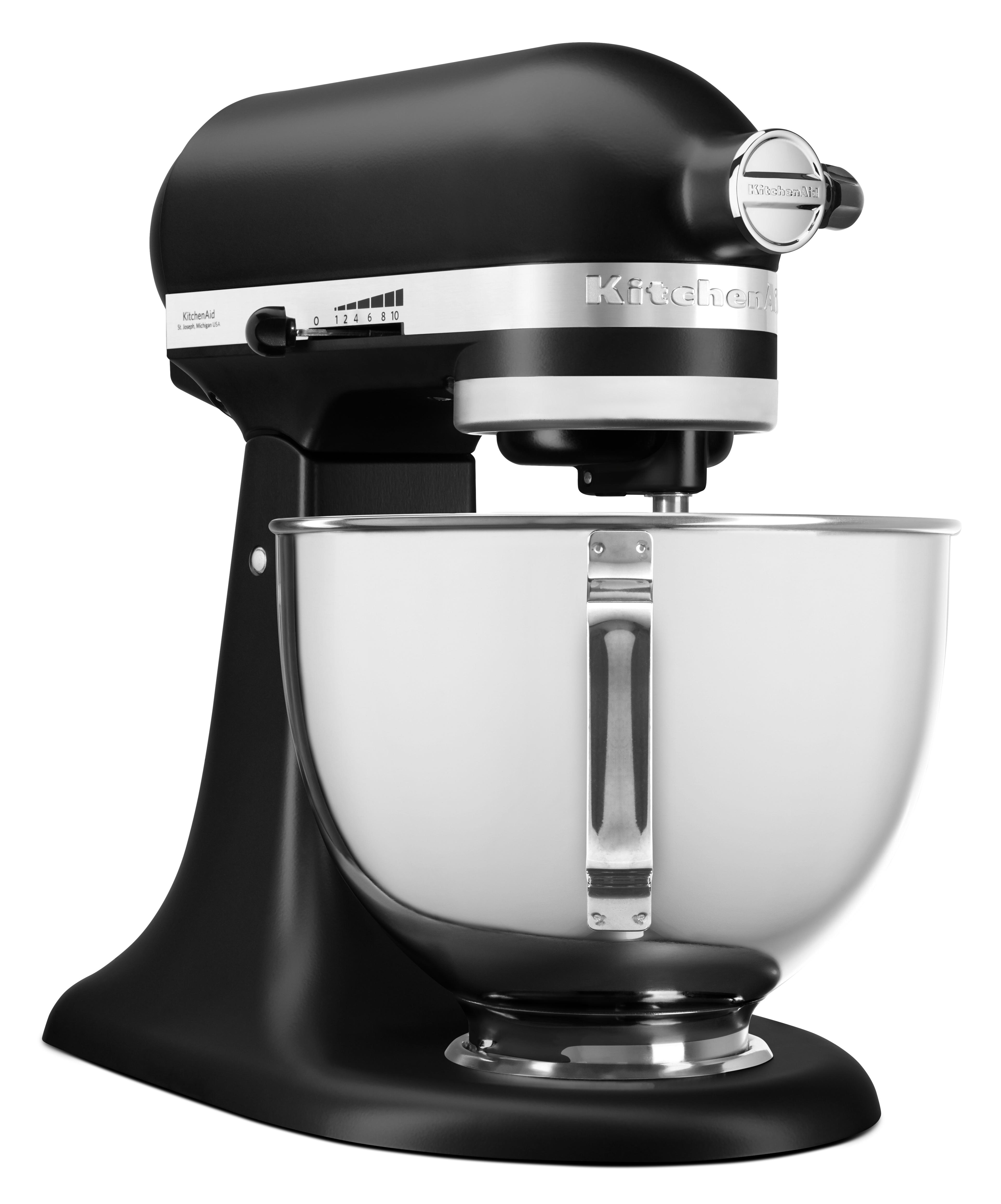 Robot pâtissier multifonction KitchenAid 4,3L Noir mat 5KSM95 — vue 3