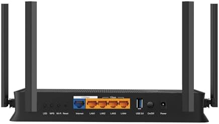 TP-Link Archer BE3600 Routeur WiFi 7, Vitesse jusquà 3,6 Gbit/s, bi-Bande, 2 Ports 2.5G, USB 3.0, 4 antennes à Haute Performance, EasyMesh, WPA3, Contrôle Parental, Antivirus intégré — vue 2