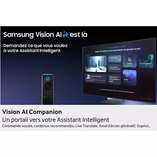 TV Mini LED SAMSUNG TQ100QN80F 2025-100 pouces (252cm) — vue 3