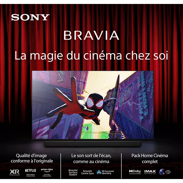 TV OLED SONY 65BRAVIA8 Acoustic Surface (164cm) — vue 2