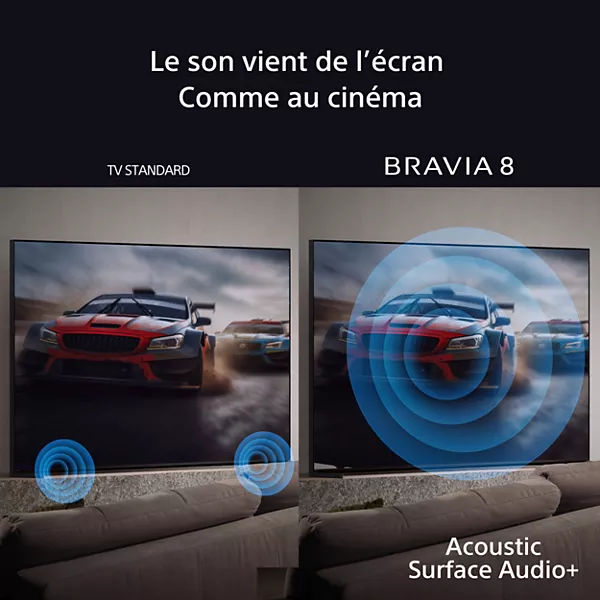TV OLED SONY 65BRAVIA8 Acoustic Surface (164cm) — vue 4