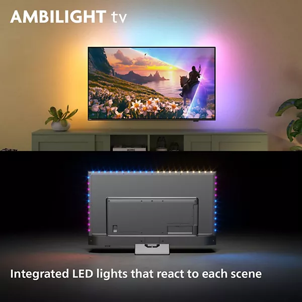 TV QLED PHILIPS 43PUS8600 Ambilight 2025 — vue 4